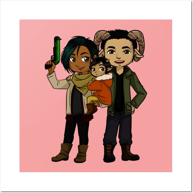 Saga - Alana, Marko and Hazel 2 Wall Art by artsy_alice